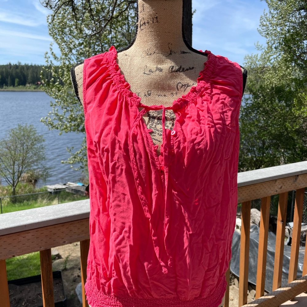 A.N.A Coral Blouse